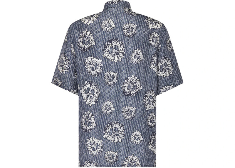 Dior Dior x Denim Tears Silk Twill Shirt Blue outlook