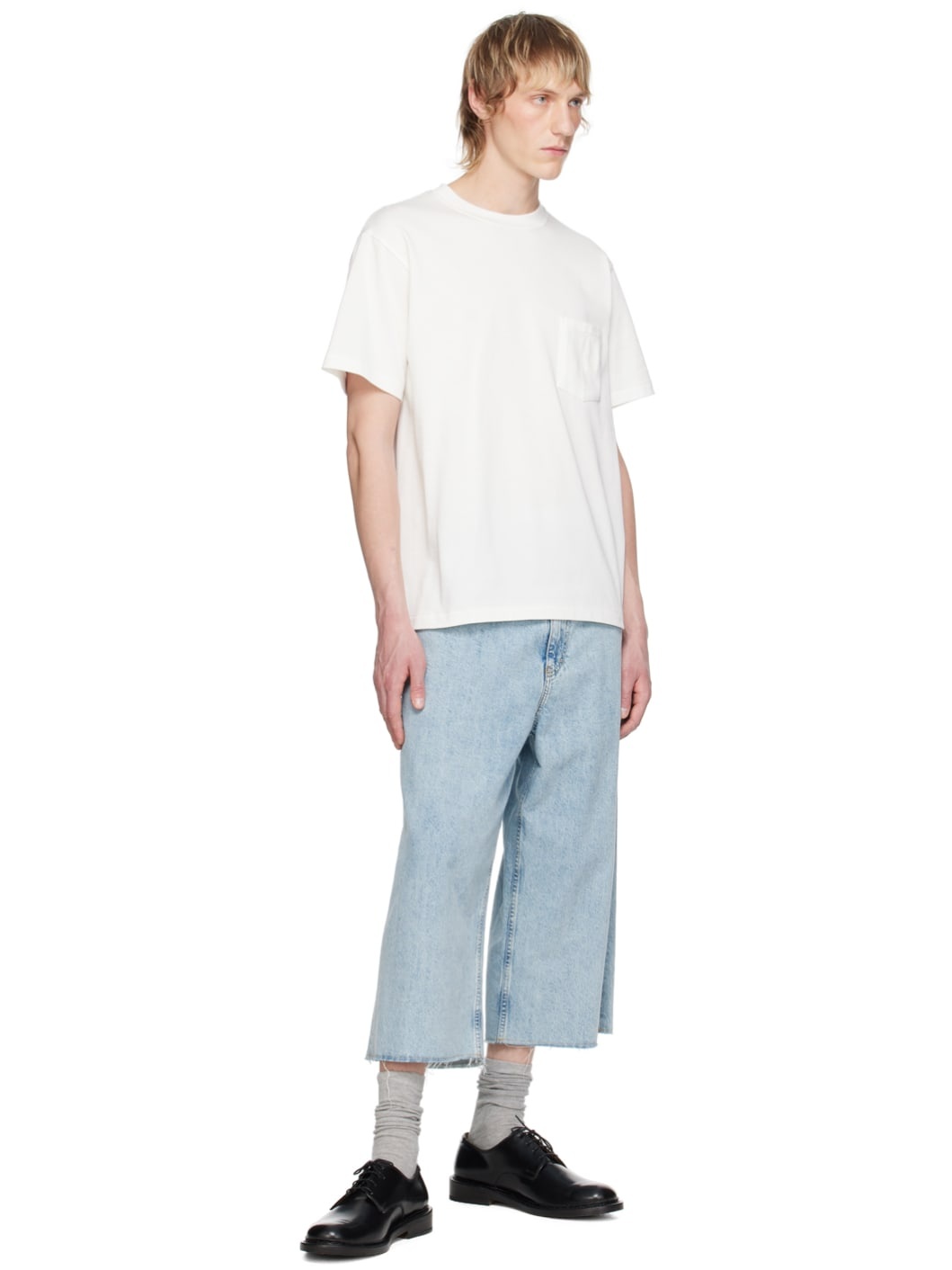 White Crewneck T-Shirt - 4