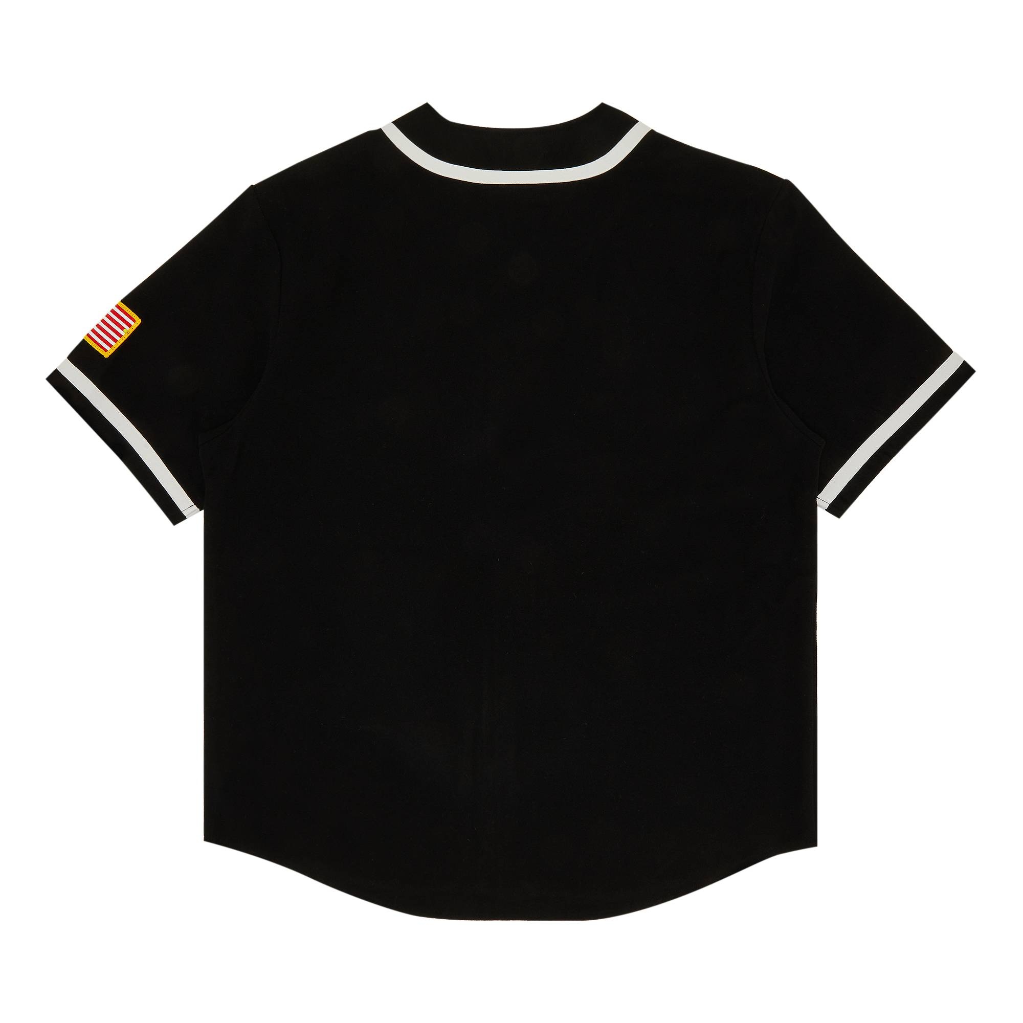Supreme x Mitchell & Ness Wool Baseball Jersey 'Black' - 2