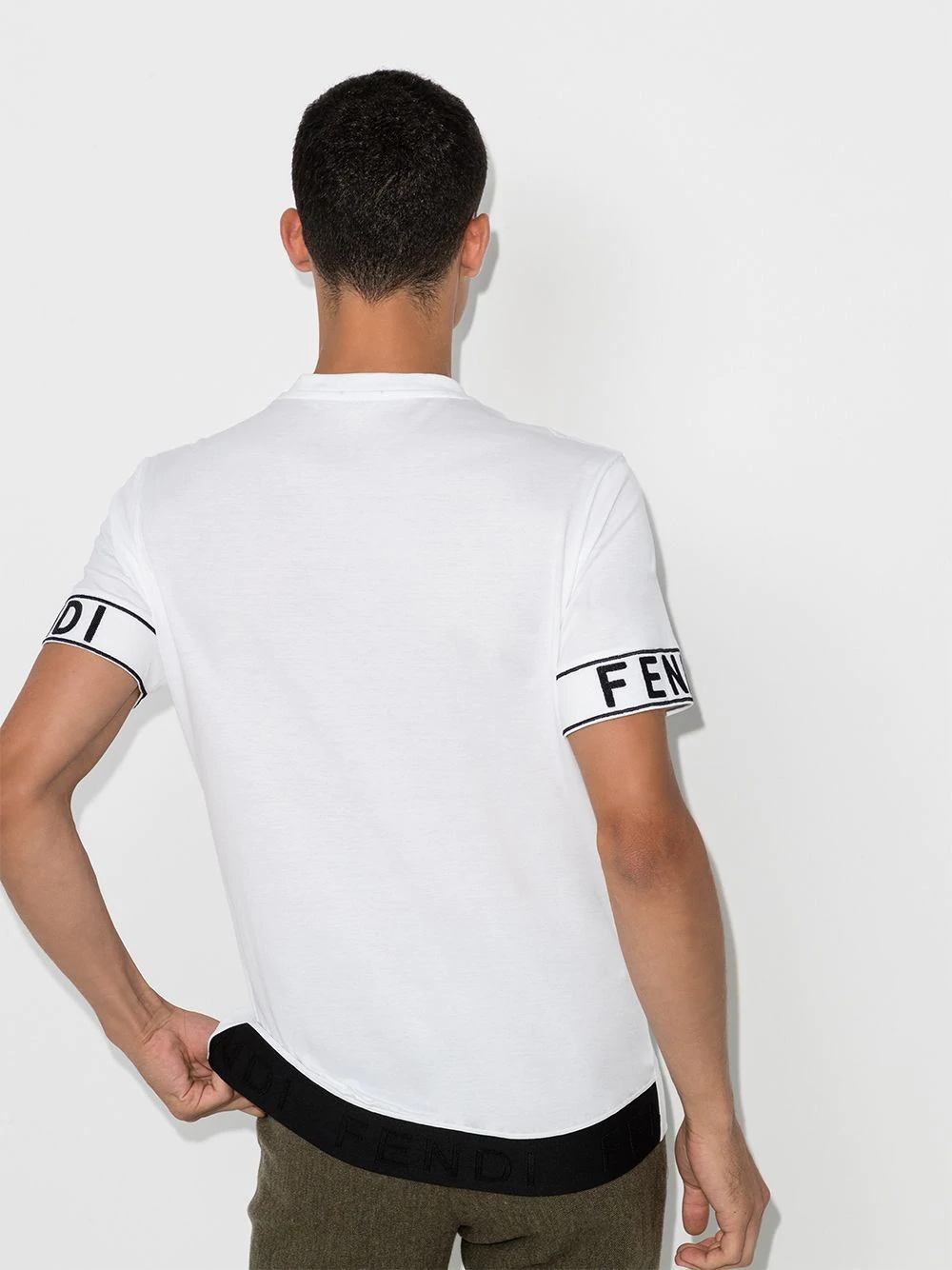 logo-embroidered sleeves T-shirt - 3