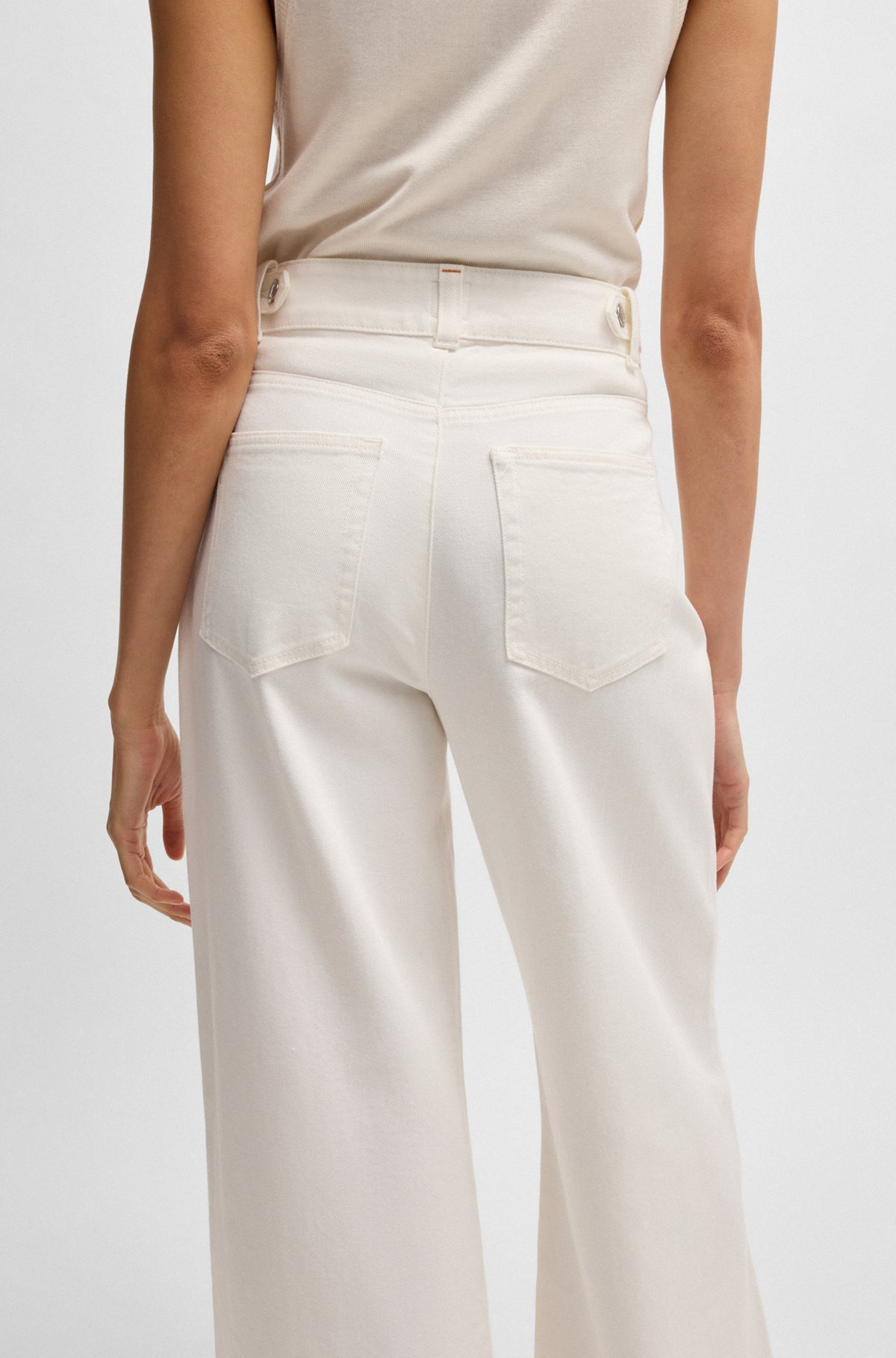 RELAXED-FIT TROUSERS IN COTTON TWILL - 5