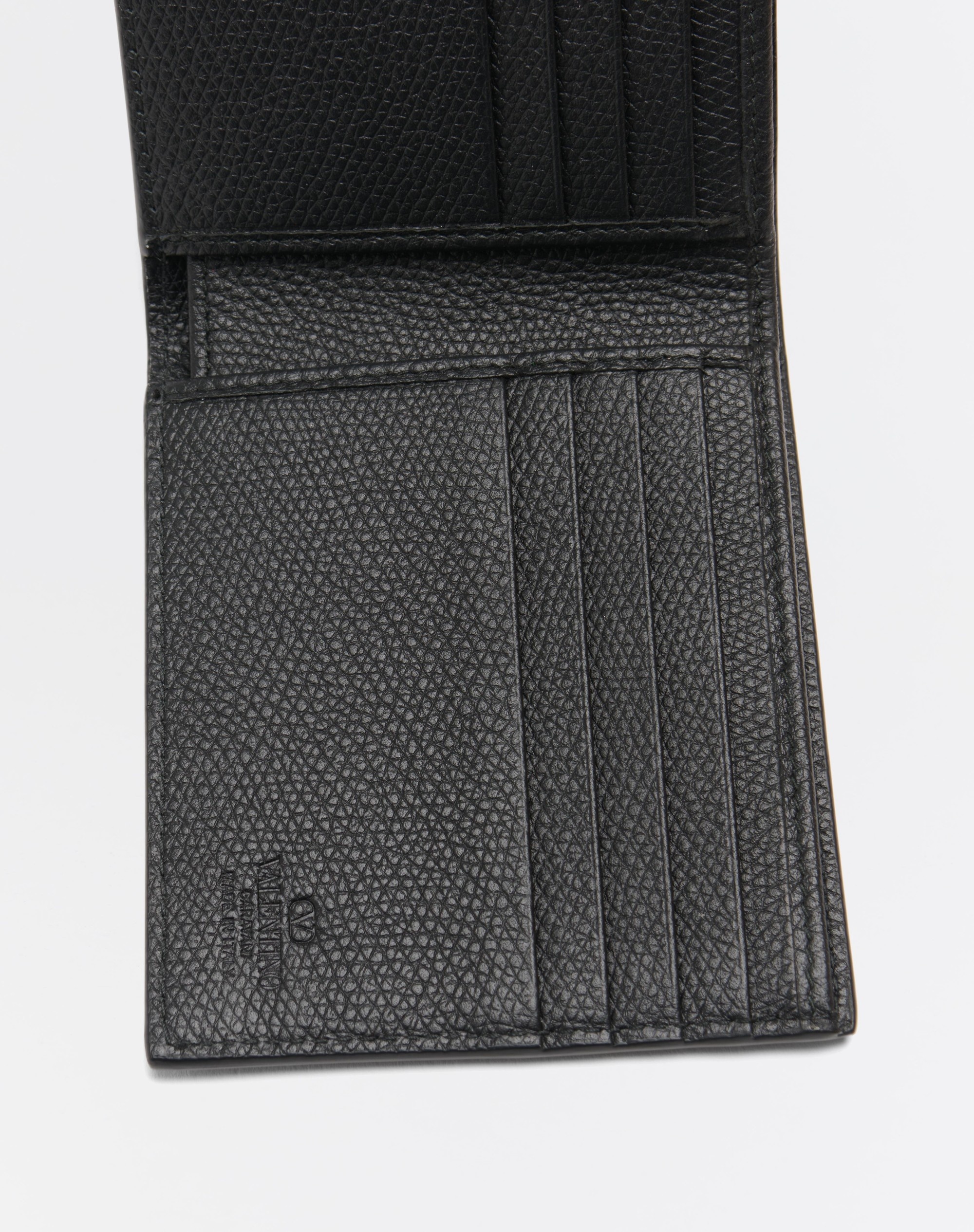 VLOGO SIGNATURE GRAINY CALFSKIN WALLET - 5
