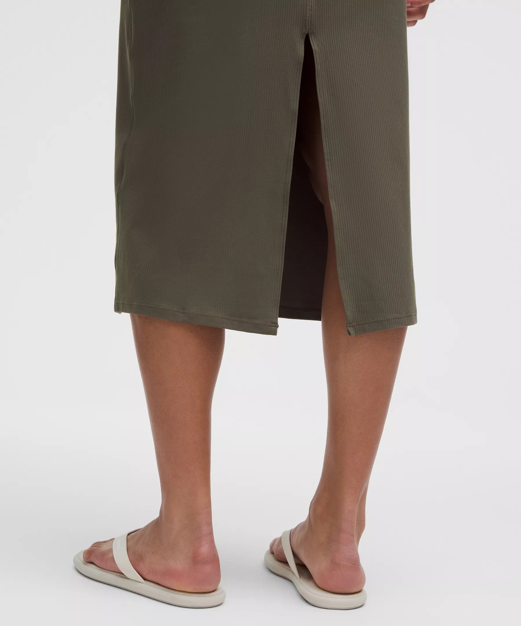 All Aligned Ribbed Midi Dress - 5