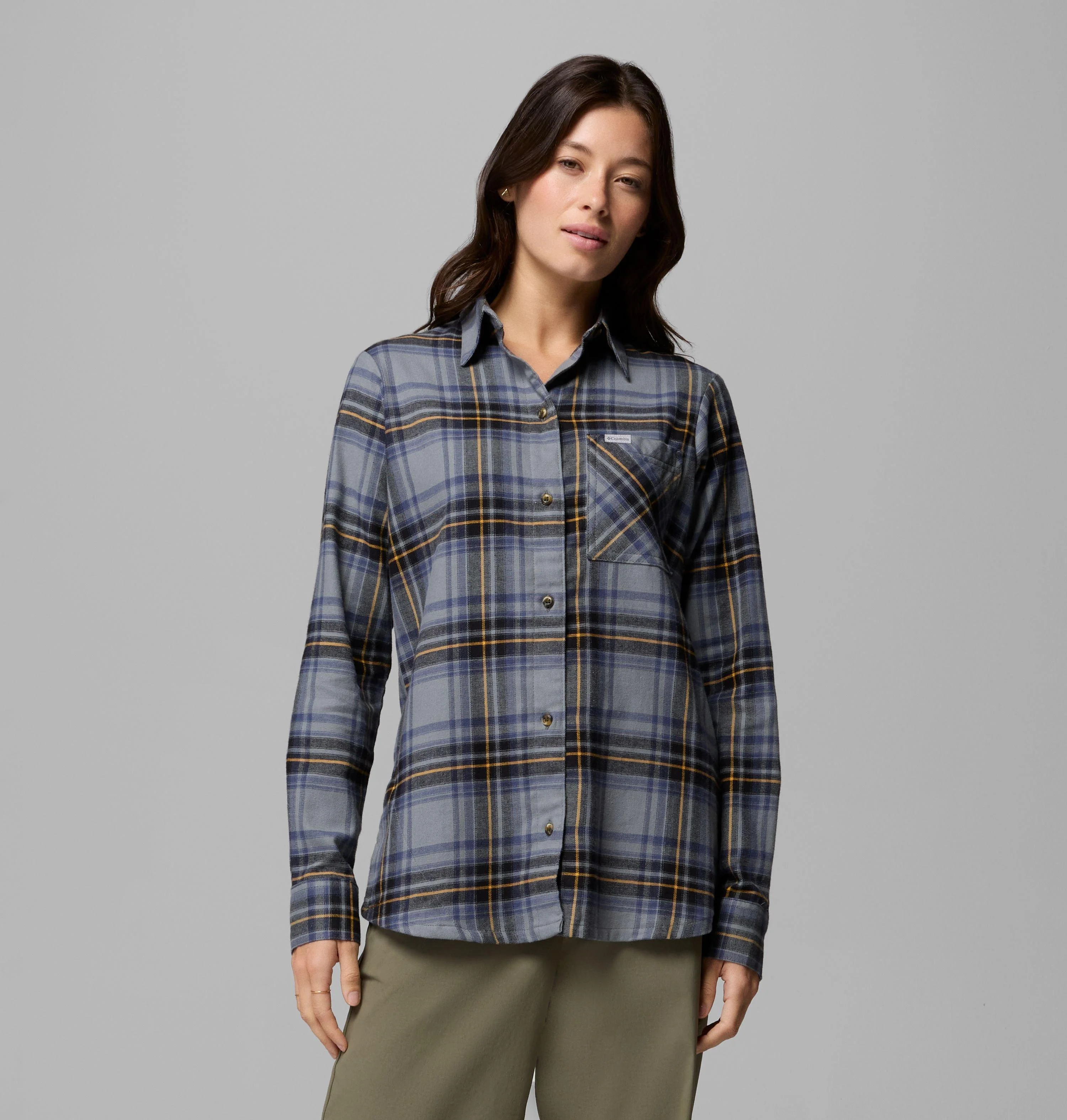 Women's Calico Basin Flannel Long Sleeve Shirt - 1