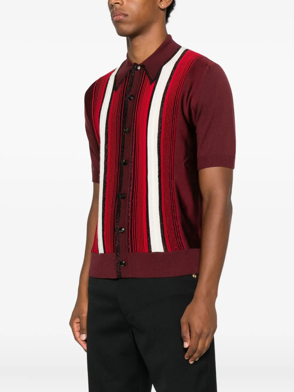 Embellished Striped Shirt - 3