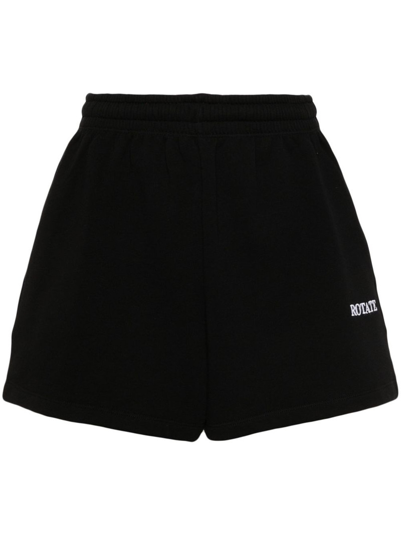 logo-embroidered track shorts 1