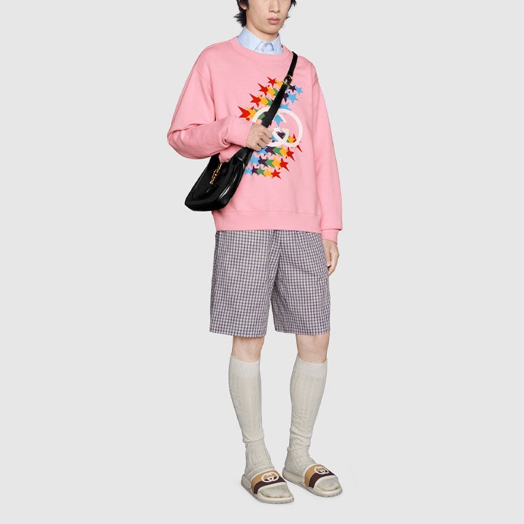 Gucci Fw21 Rainbow Stars Crewneck Sweatshirt 'Pink' 626990-XJDNK-5904 - 5