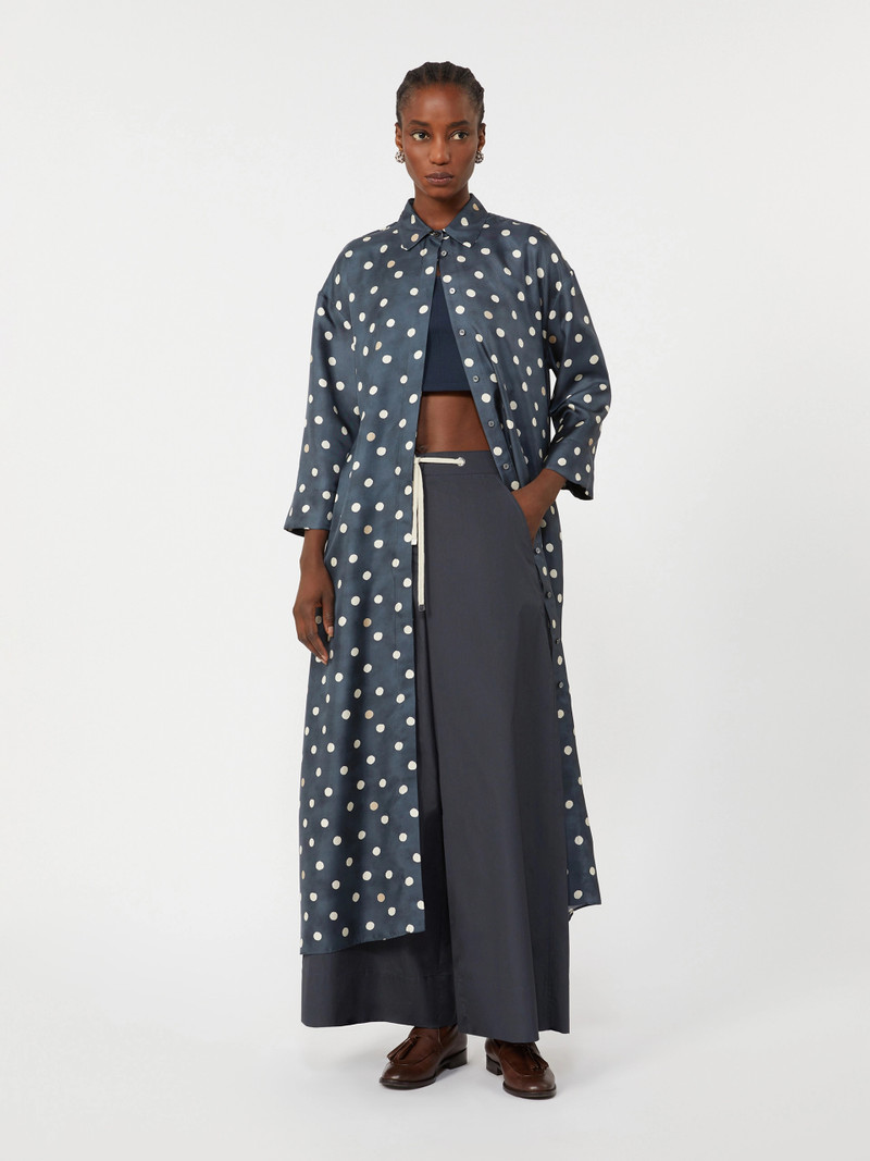 'S Max Mara Printed silk twill dress - ULTRAMARINE outlook