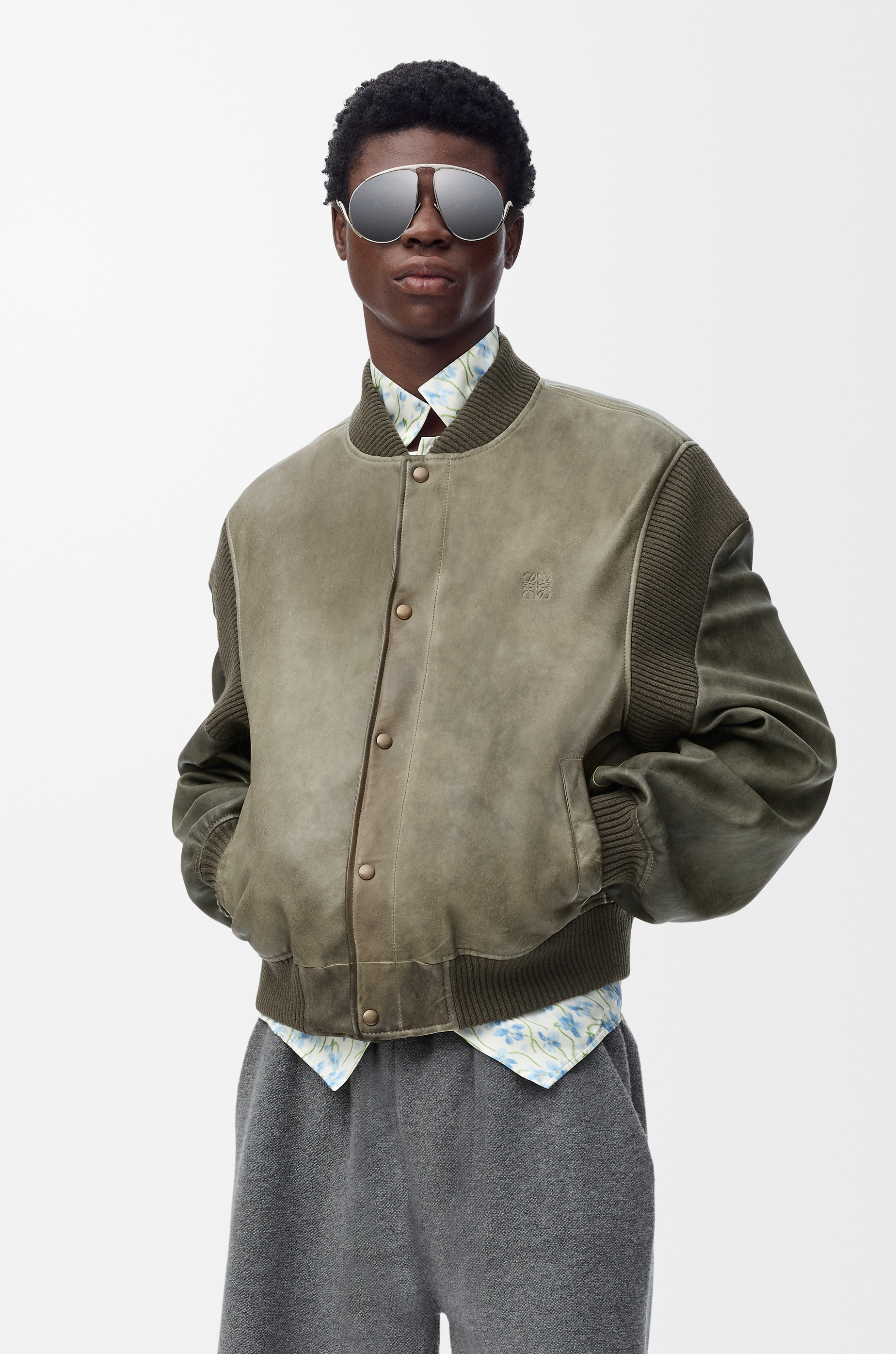 Bomber jacket in nappa lambskin - 3