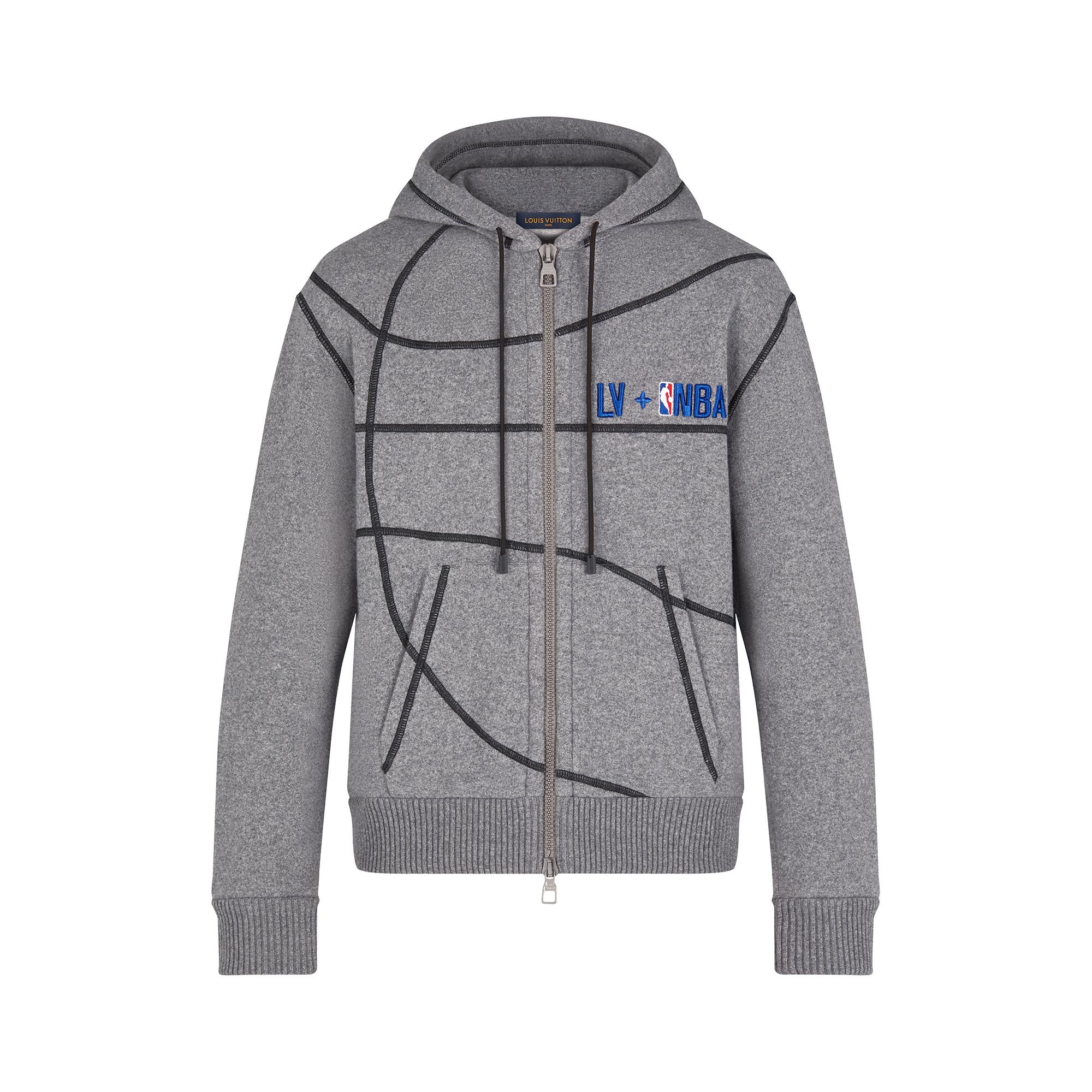 LVxNBA Cashmere Felpa Zip-Through Hoodie - 1