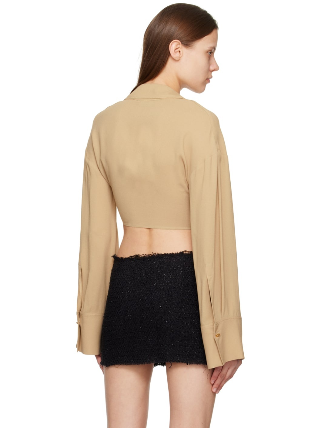 Beige Twisted Shirt - 3