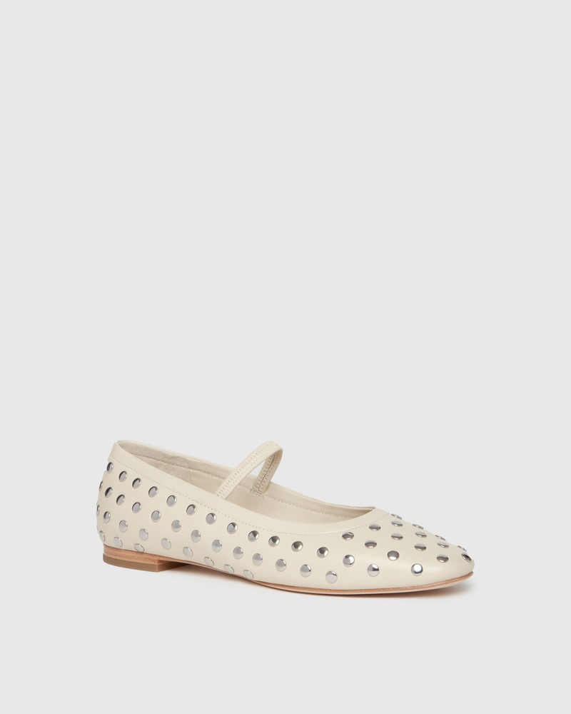 PAIGE Joya Studded Flat outlook