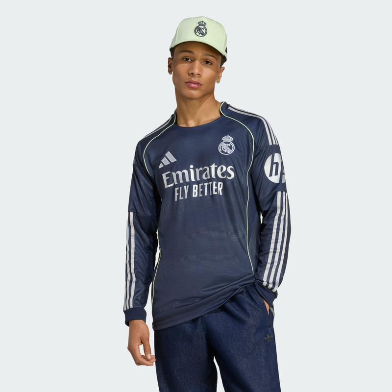 adidas Real Madrid 25/26 Long Sleeve Away Jersey outlook