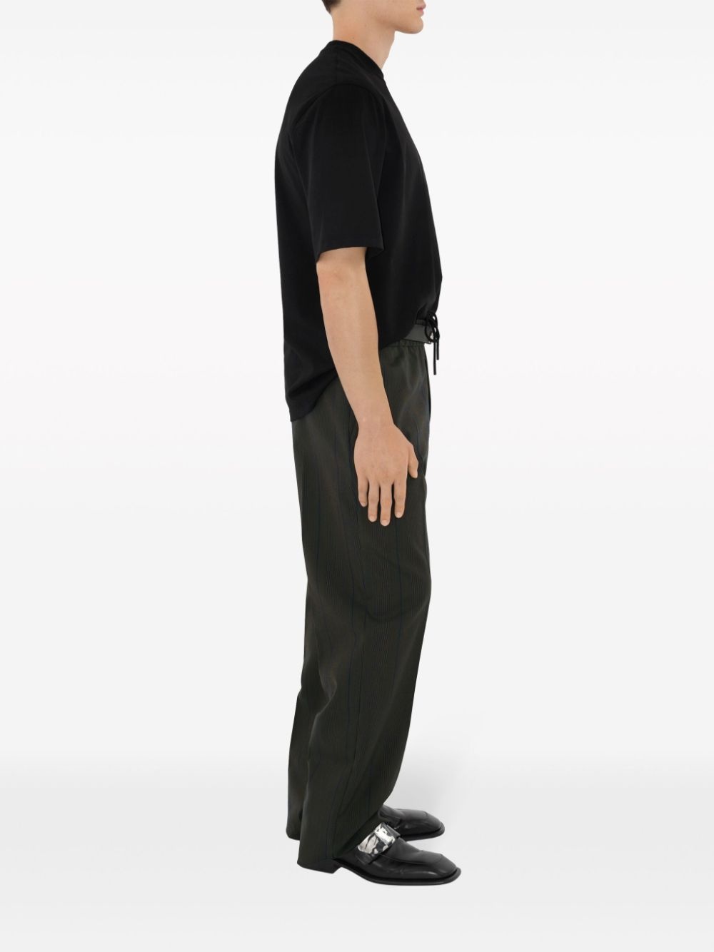 striped straight-leg trousers - 3