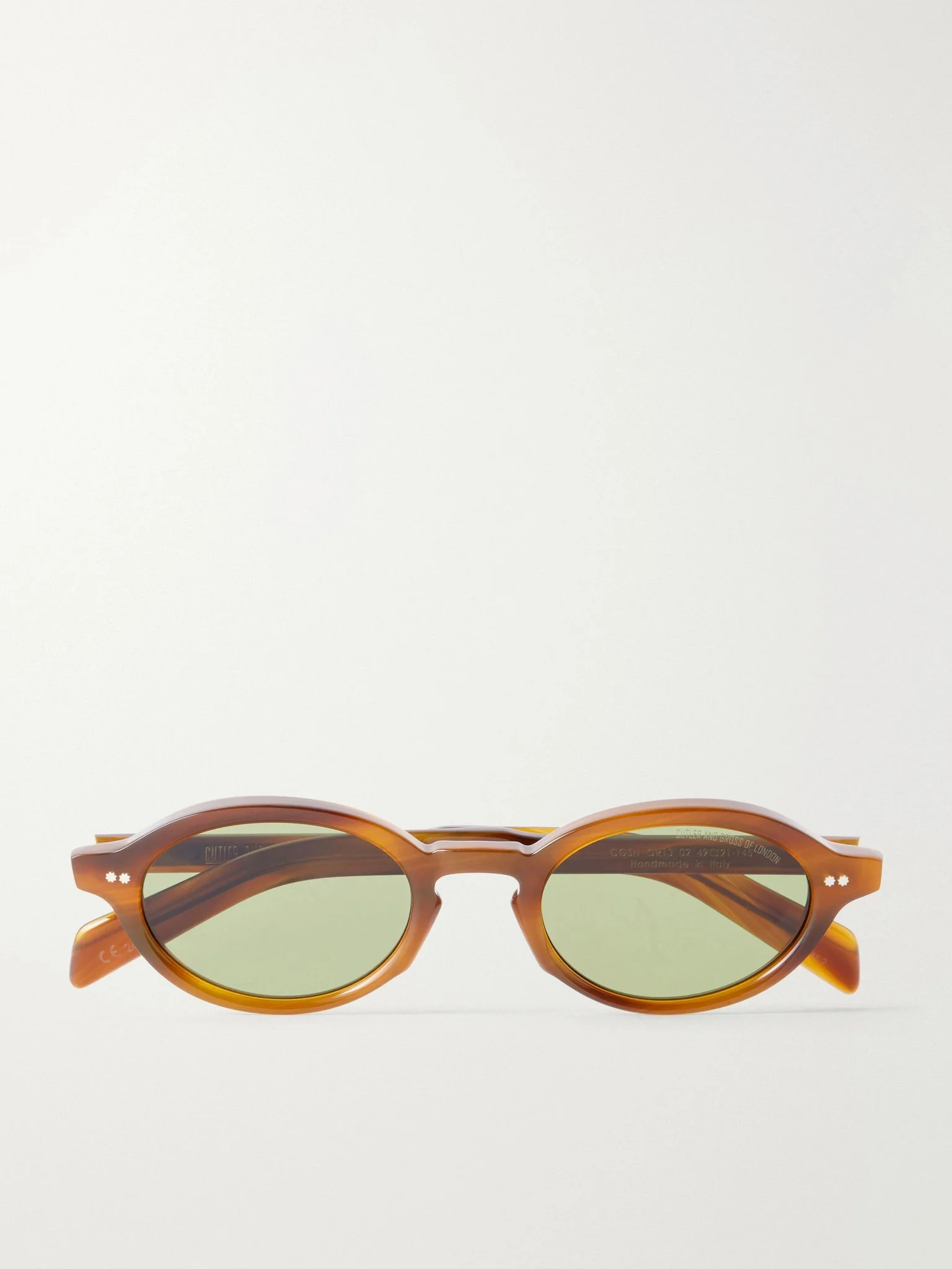 GR13 Round-Frame Tortoiseshell Acetate Sunglasses Tortoiseshell - 1