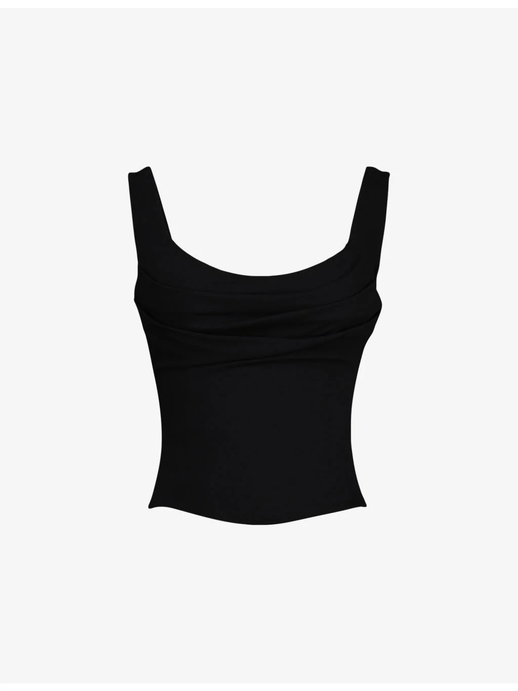 The Drape Neck Jersey Corset Top - 1