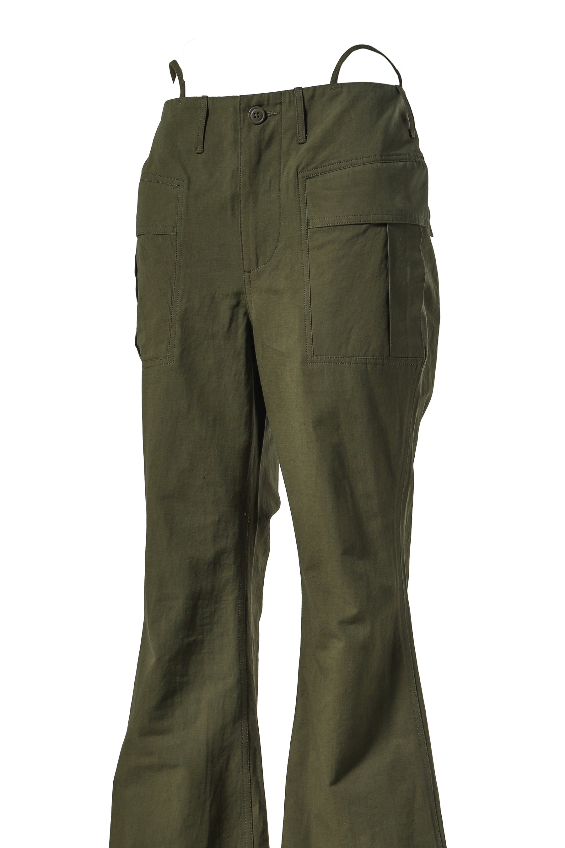 FLARE LEG PANT / OLIVE - 4