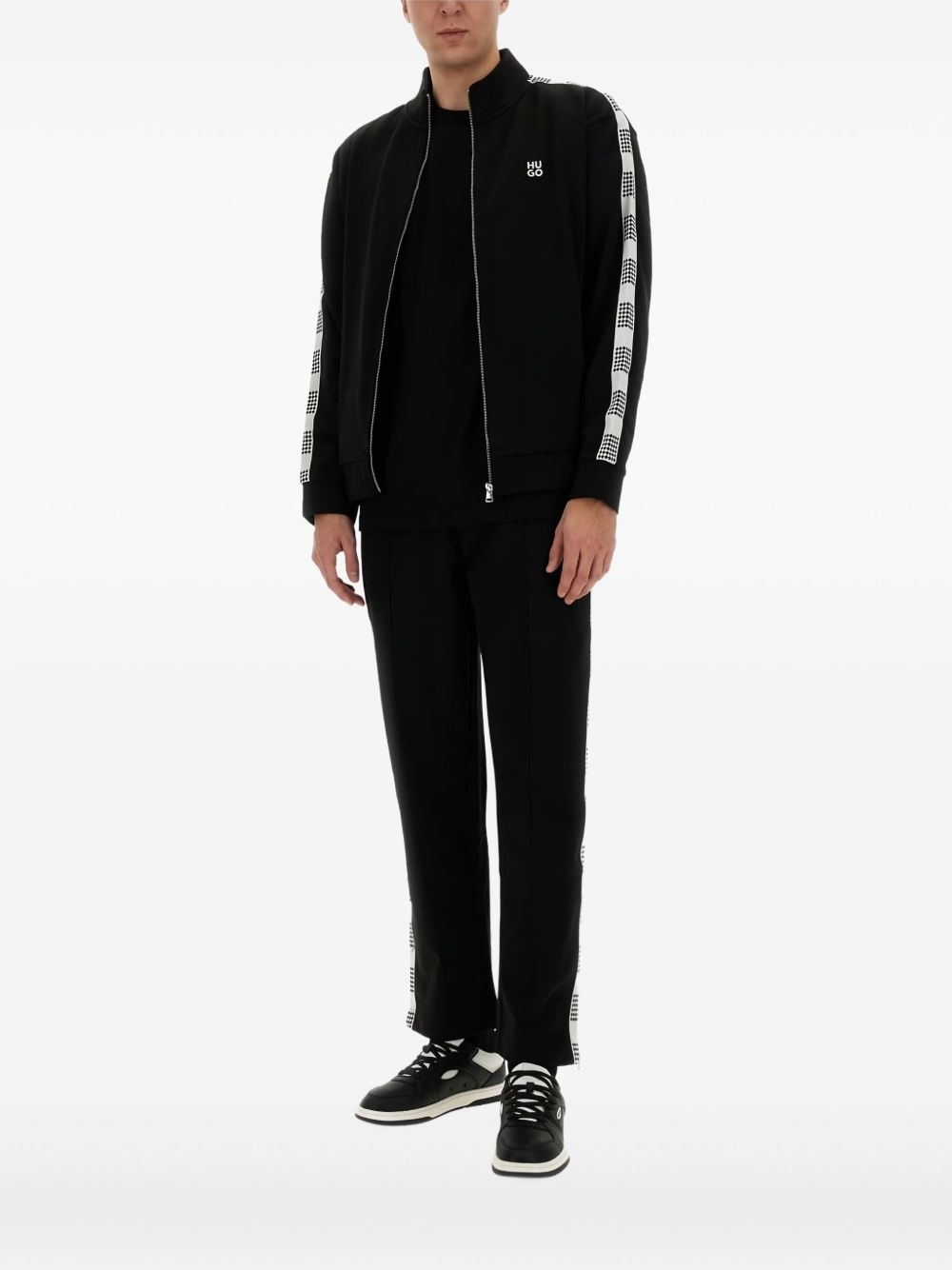 panelled zip-up jacket - 2