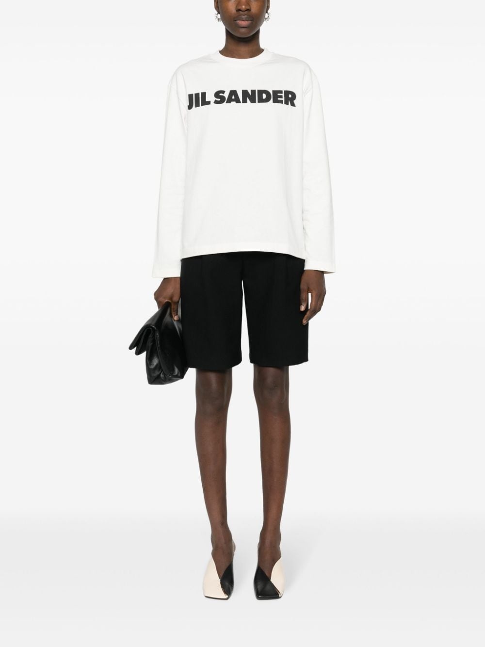 logo-print cotton sweatshirt - 2