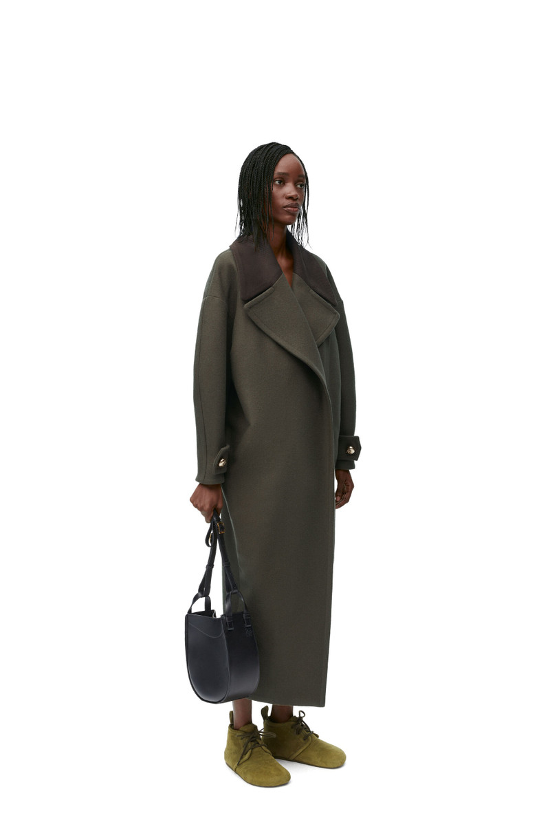 Loewe Pebble coat in wool blend outlook