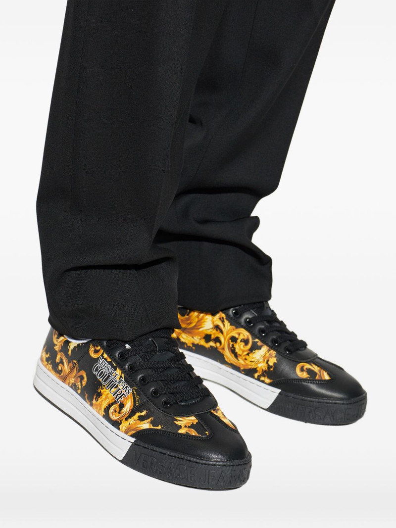 Barocco-print sneakers 5