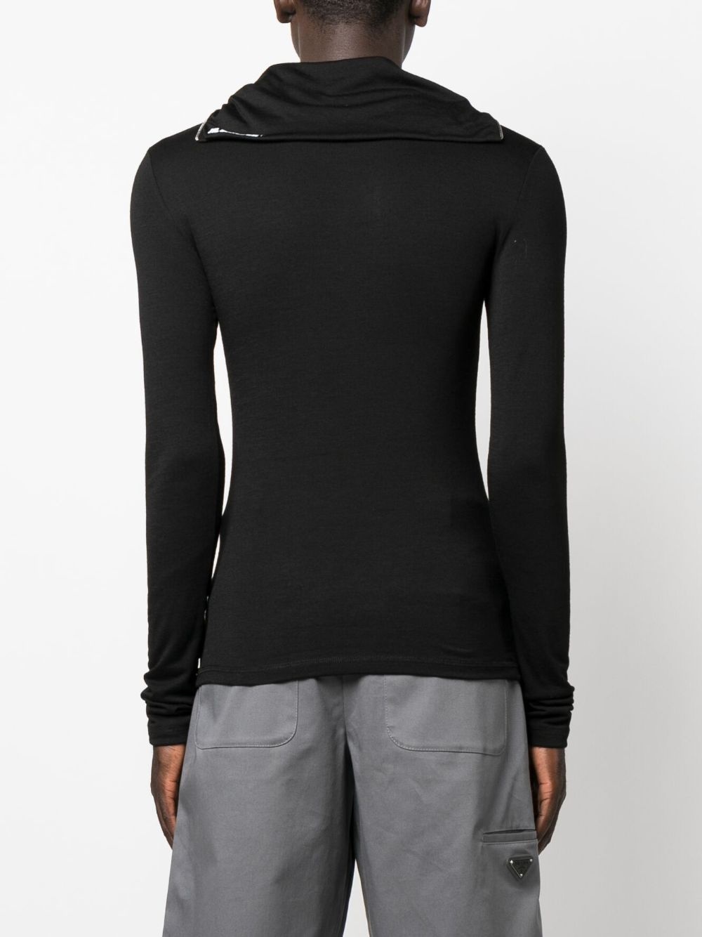 logo-print zip-detail sweatshirt - 4