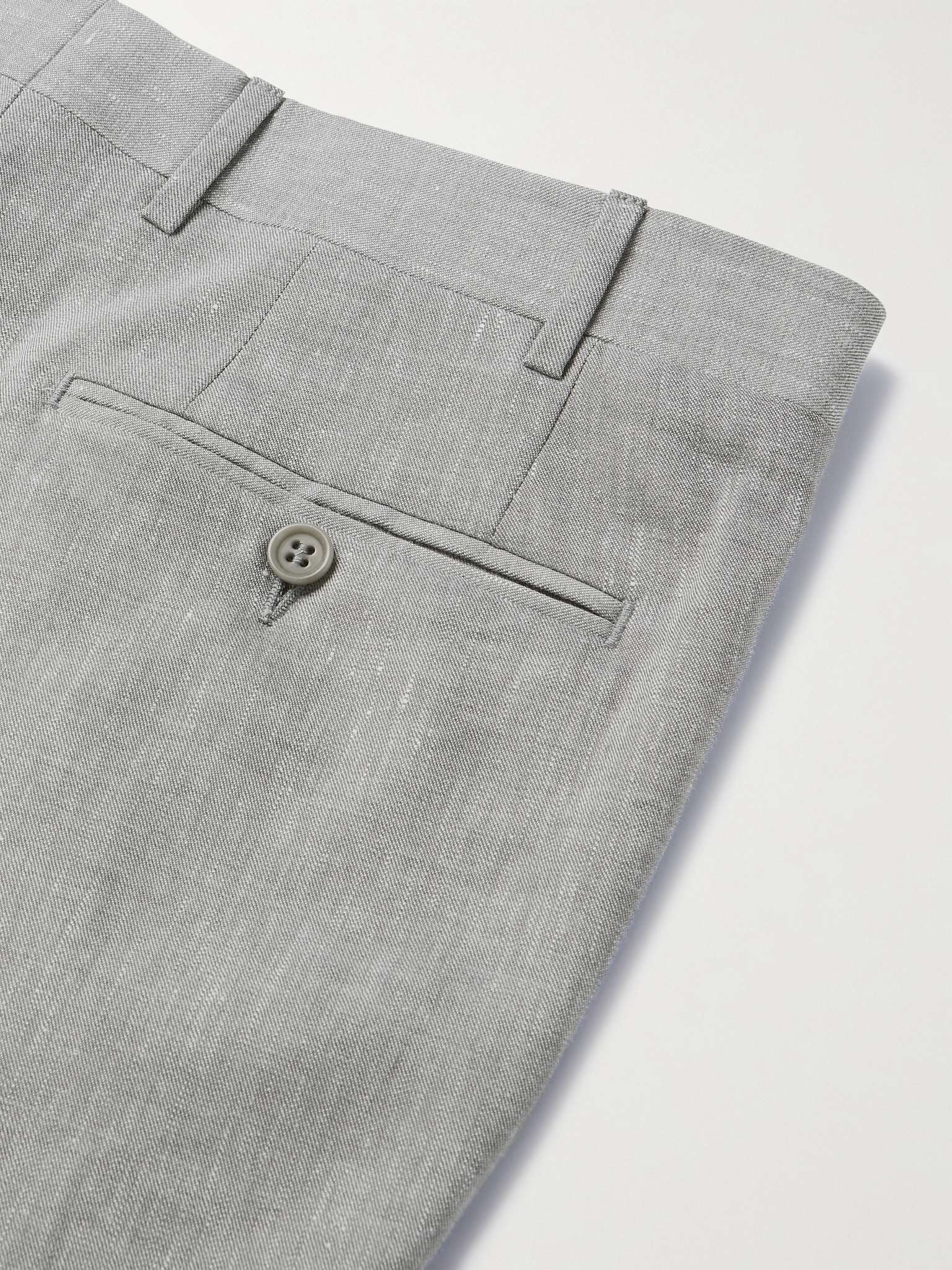 Linen and Wool-Blend Suit Trousers - 5