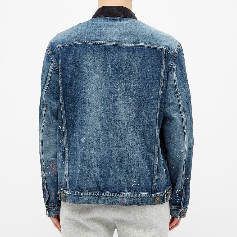 Maison MIHARA YASUHIRO Paint Splatter Layered Denim Jacket - 6