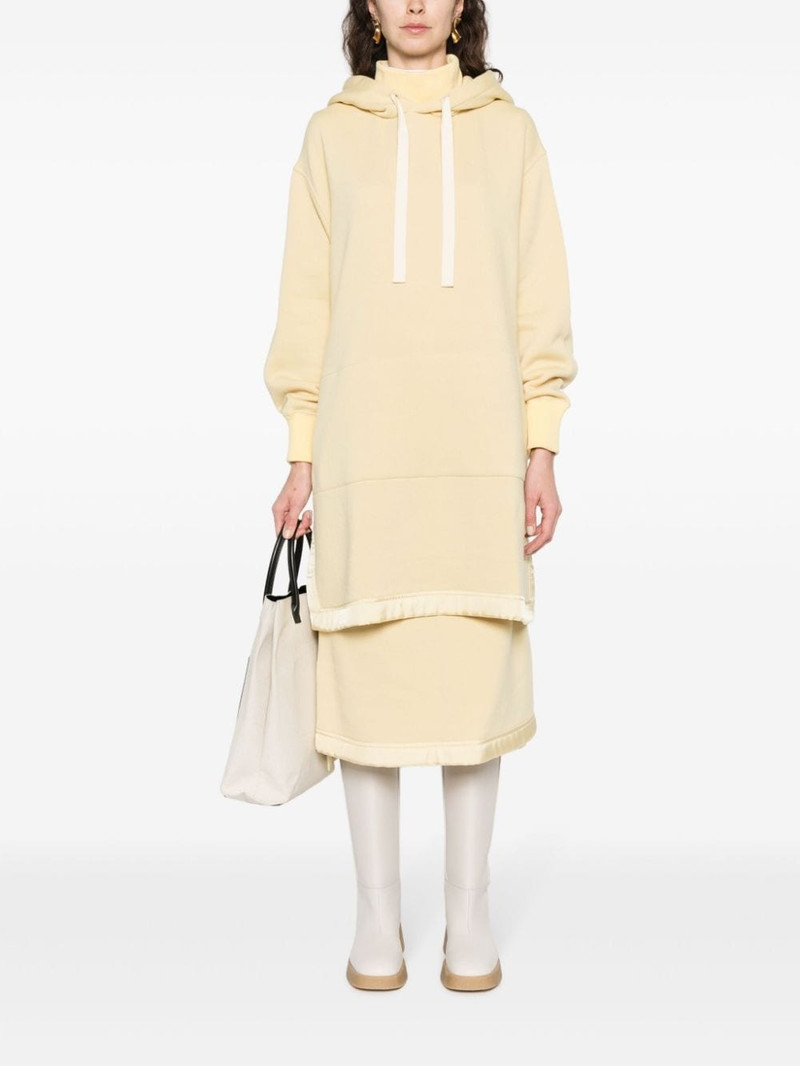 Jil Sander side-slits knitted hoodie outlook
