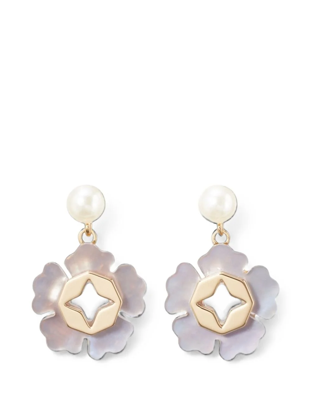 Forget Me Not pearl drop earrings - 1