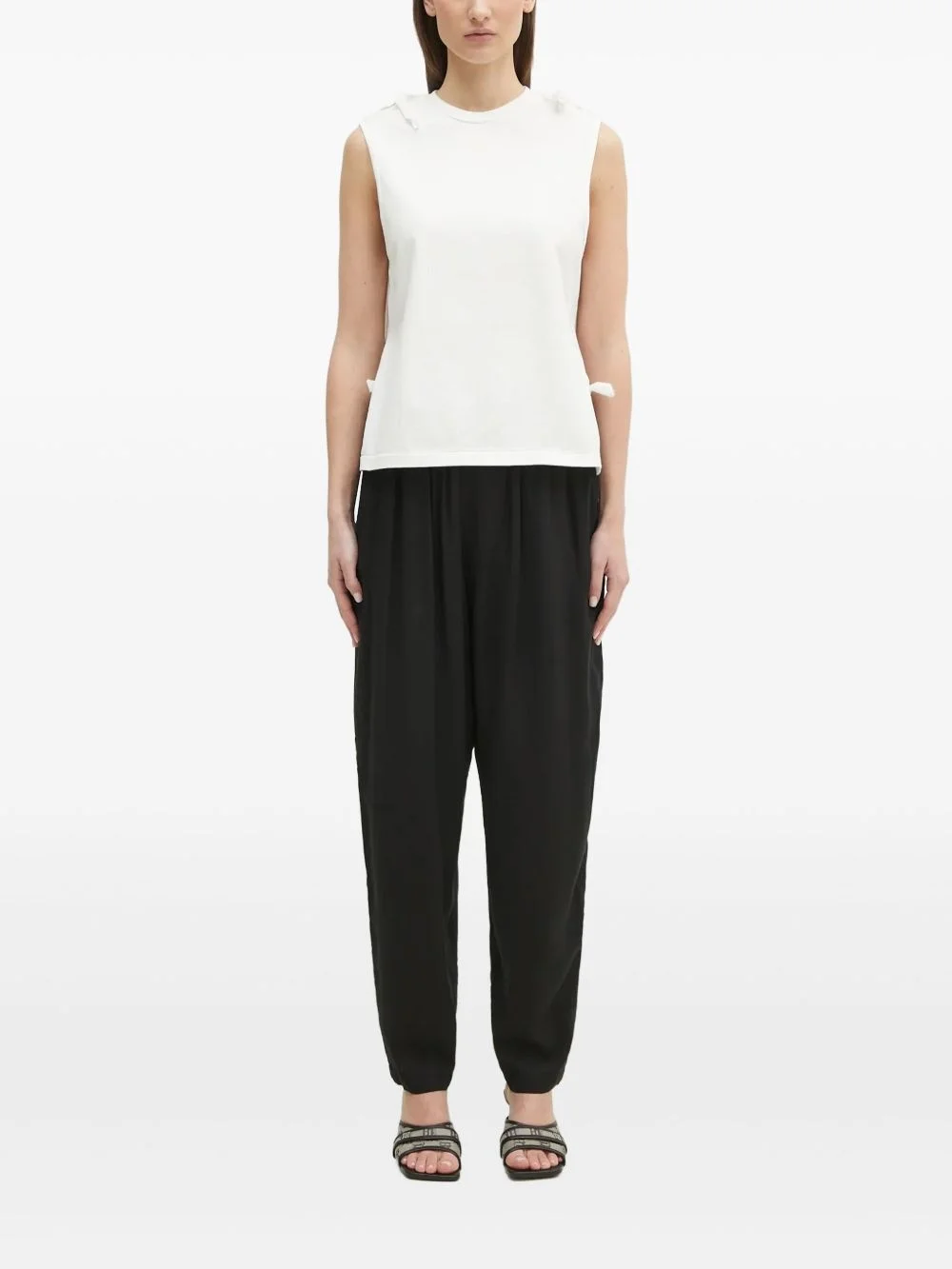 elasticated-waist trousers - 1