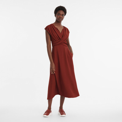 Longchamp Fall-Winter 2023 Collection Dress Mahogany - OTHER outlook