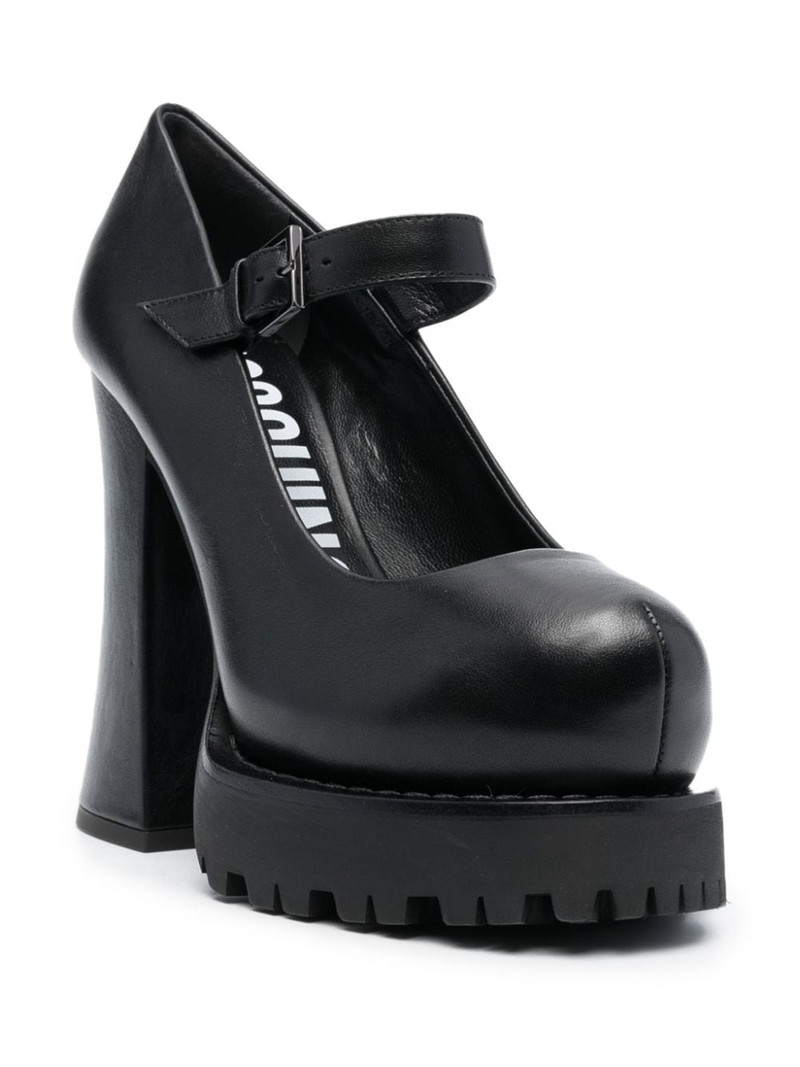 Moschino 125mm DÃ©collete platform pumps outlook