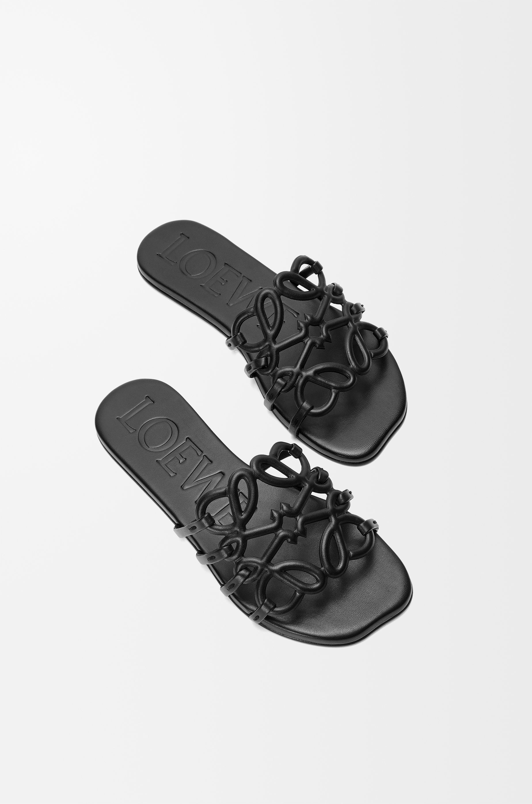 Petal Anagram slide in soft calfskin - 4