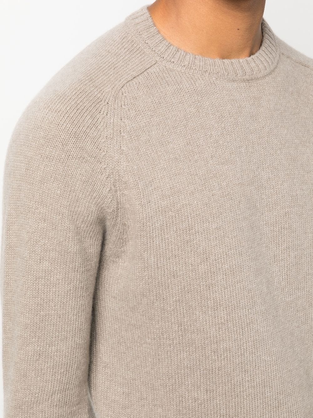 knitted crew-neck jumper - 5