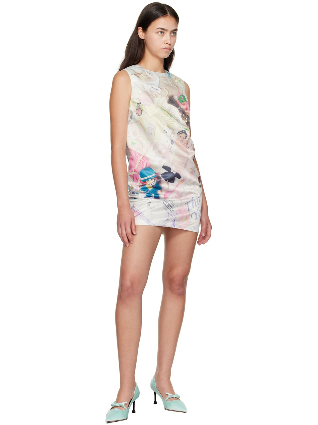 Multicolor Printed Minidress - 4