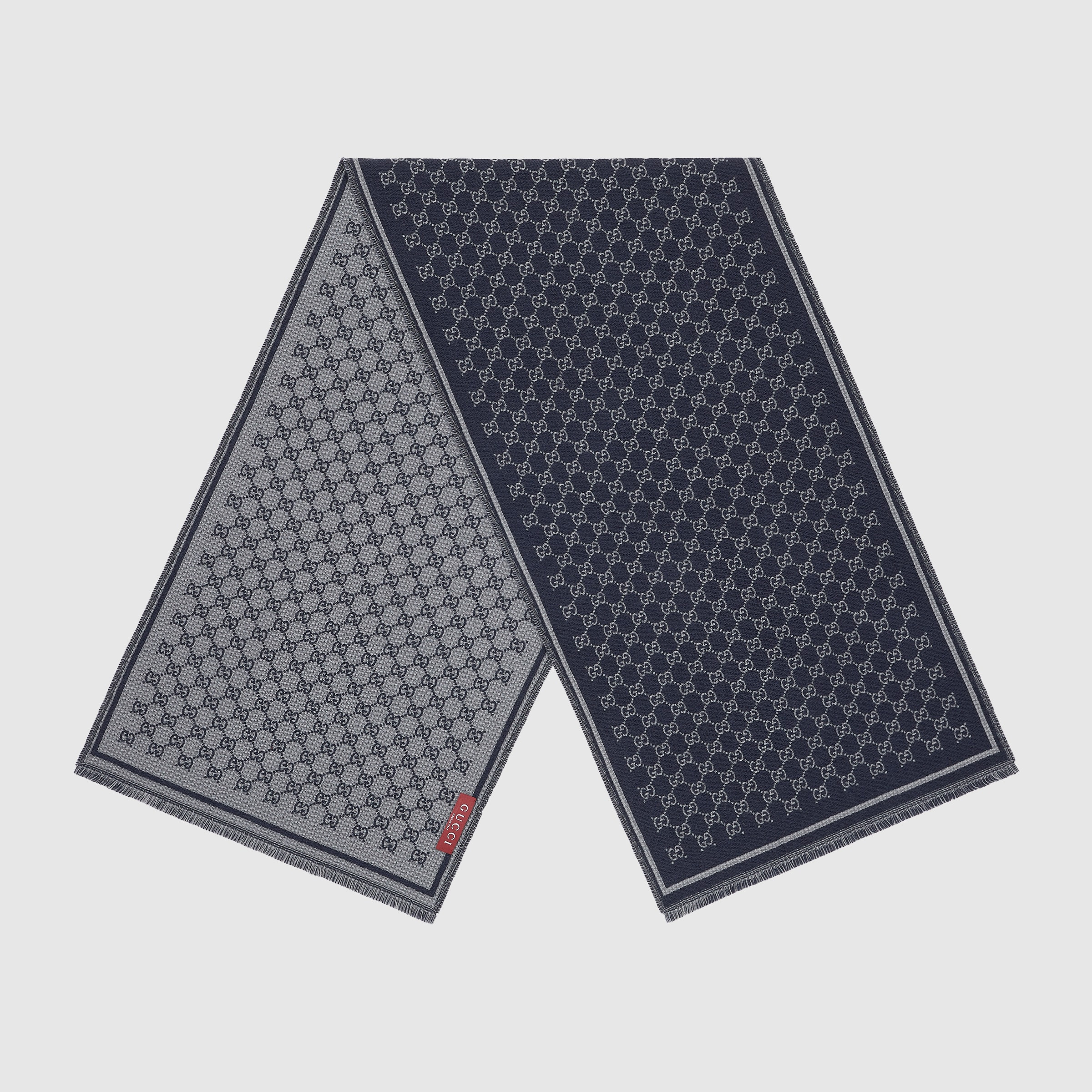GG wool jacquard scarf - 2