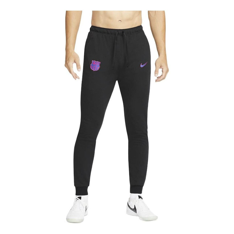 Nike Dri-FIT Barcelona Solid Color Quick Dry Knit Lacing Soccer/Football Sports Pants Black DB7873-0 - 1