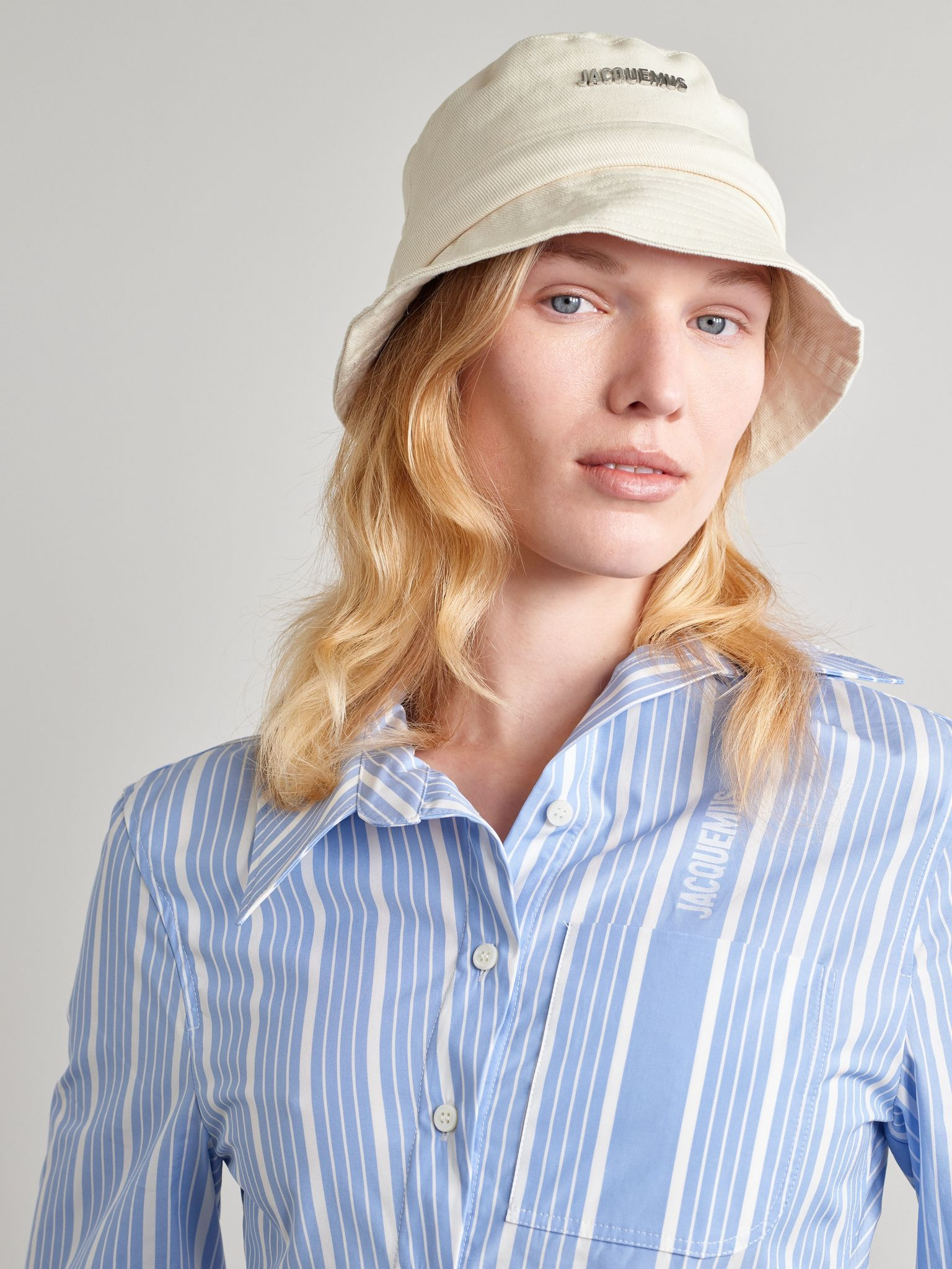 Le Bob Gadjo embellished cotton-canvas bucket hat Off-white - 2