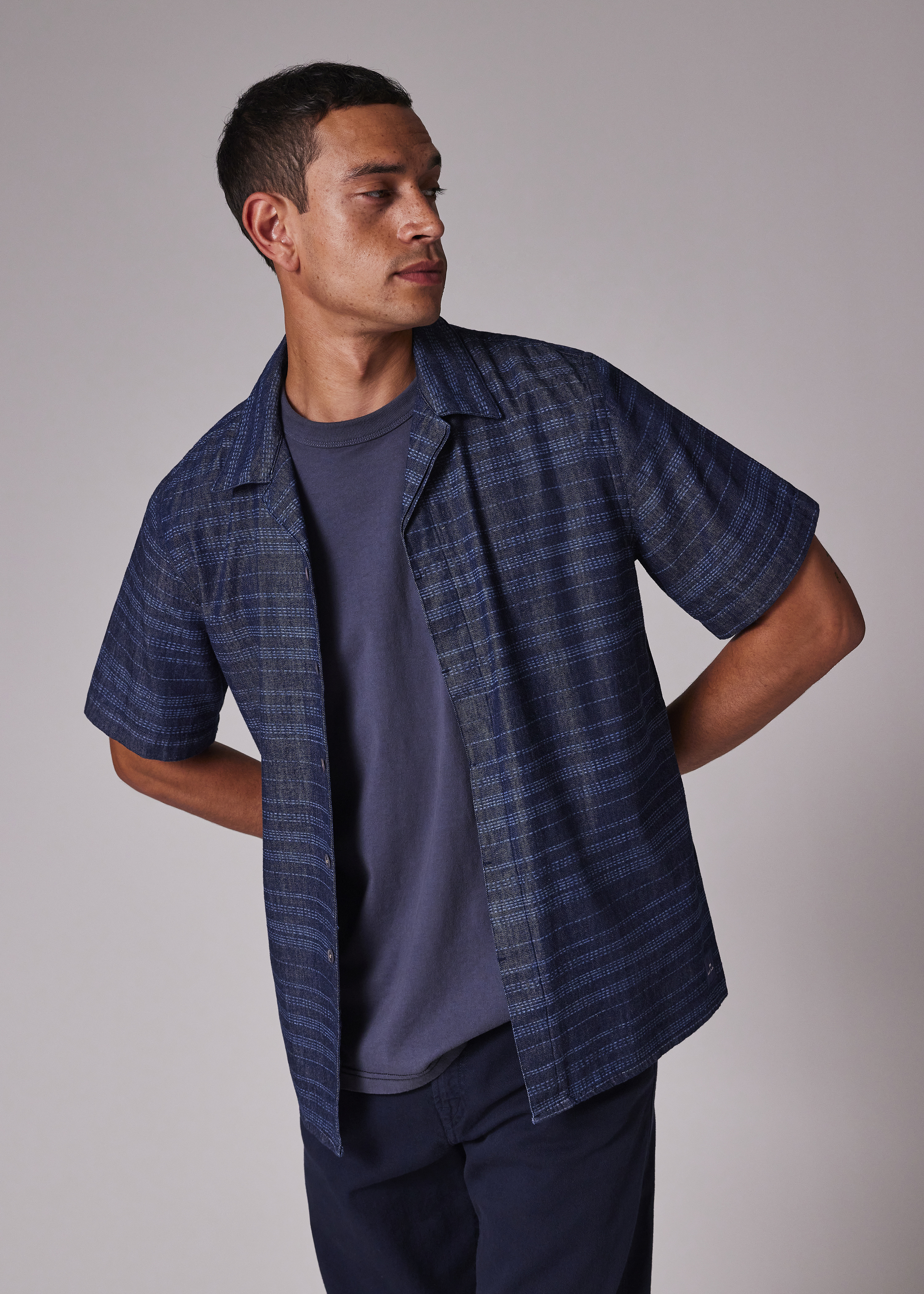 Casual-Fit Denim Wash 'Laser Etch' Shirt - 2