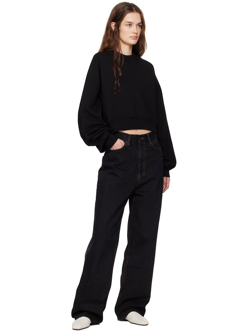 Black Hailey Bieber Edition HB Track Sweatshirt - 4