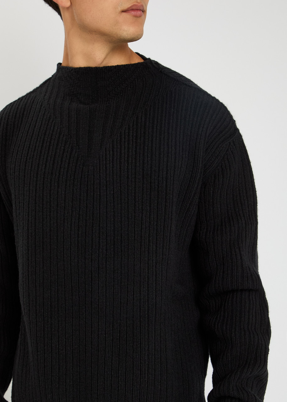 Rick Owens Fisherman Ribbed Wool Jumper - 5