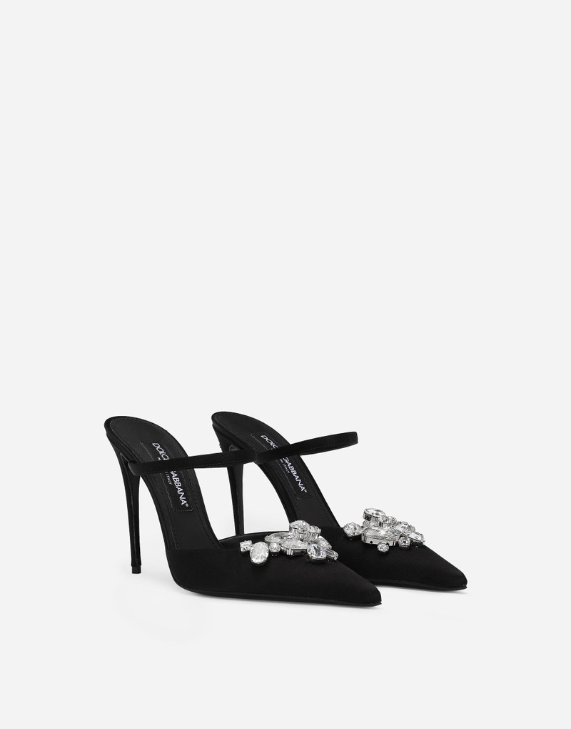 Dolce & Gabbana Satin mules with embroidery outlook