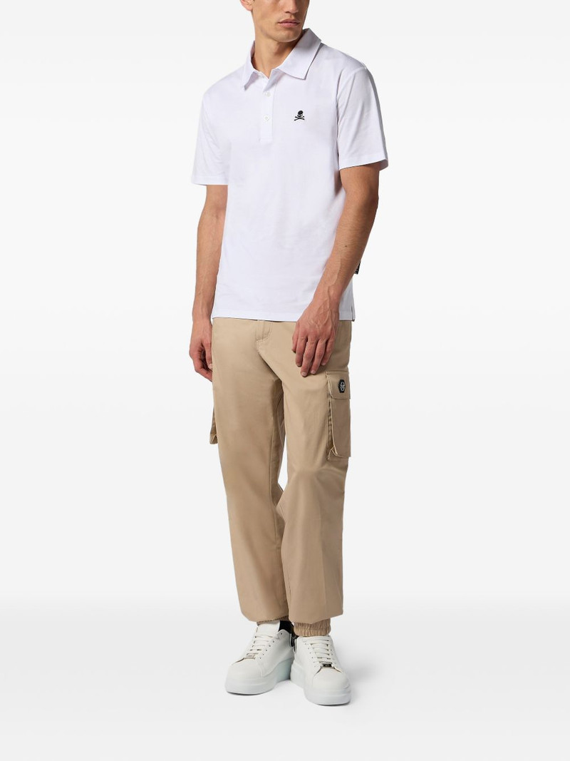 PHILIPP PLEIN white polo shirt outlook