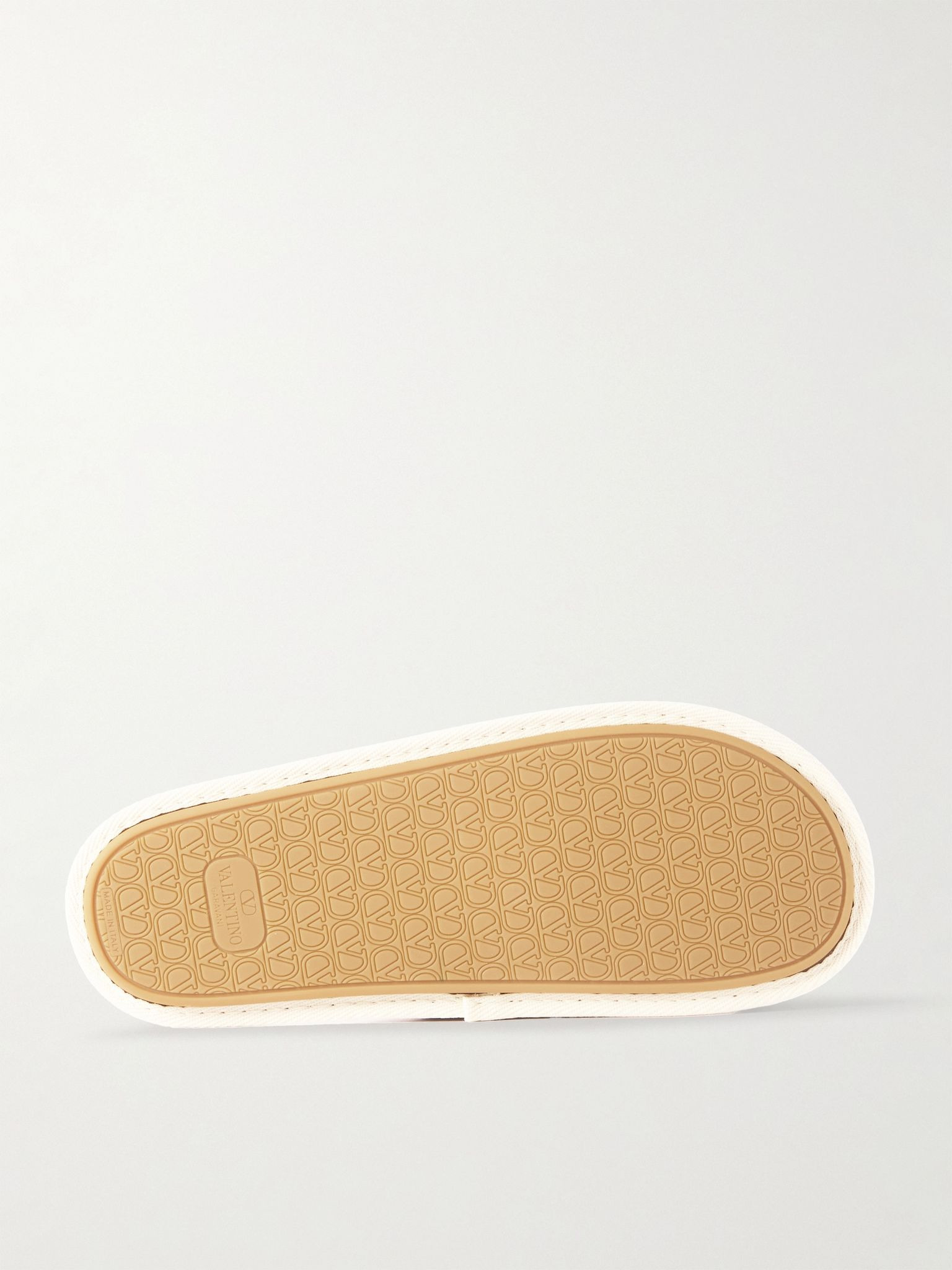 Logo-Embellished Jacquard Slippers Neutral - 3