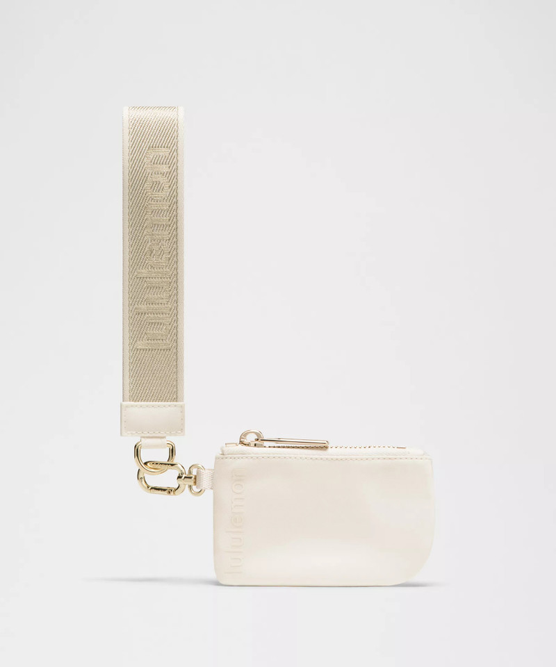 Dual Pouch Wristlet *Metallic Wordmark 3