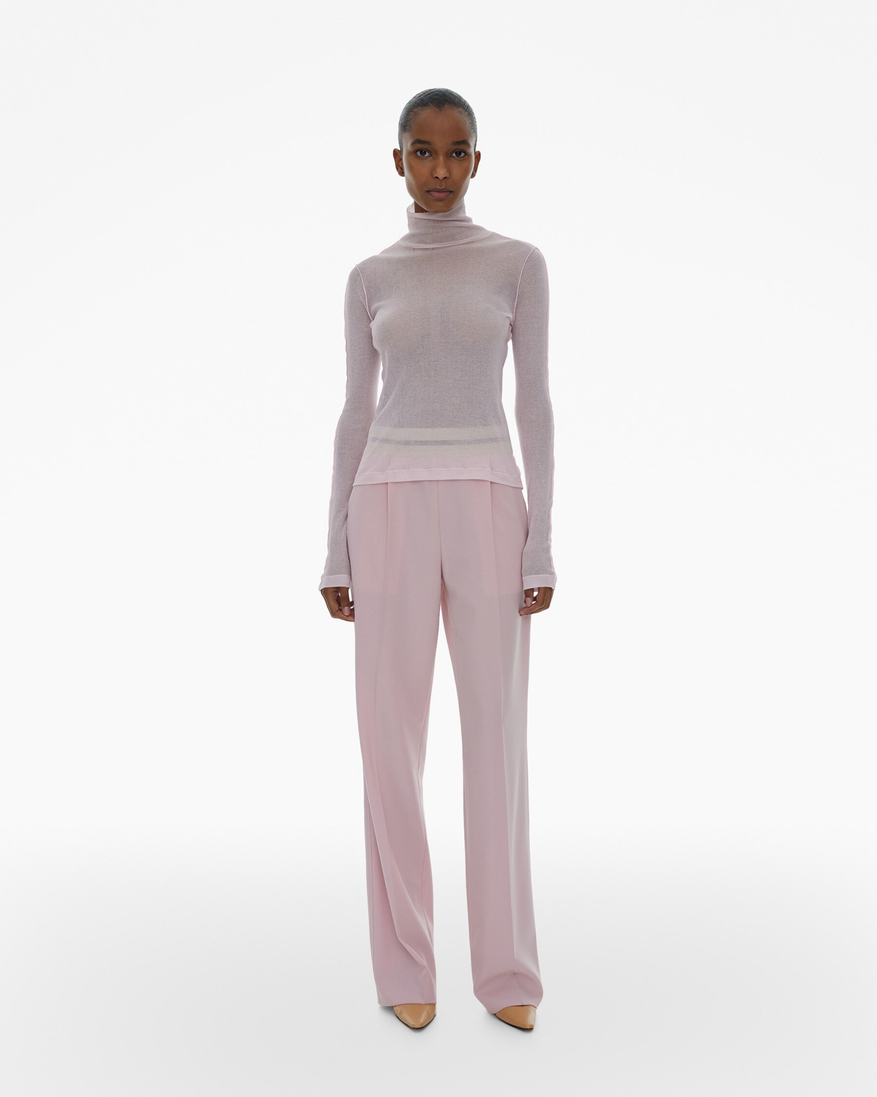 SHEER TURTLENECK TEE - 2
