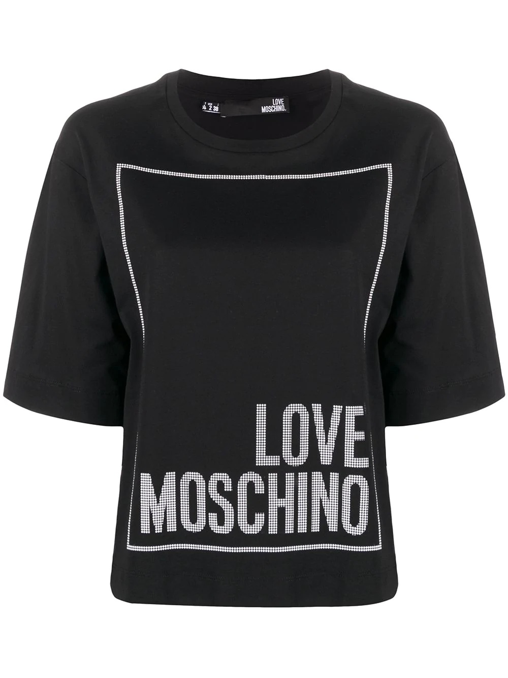 logo print boxy T-shirt - 1