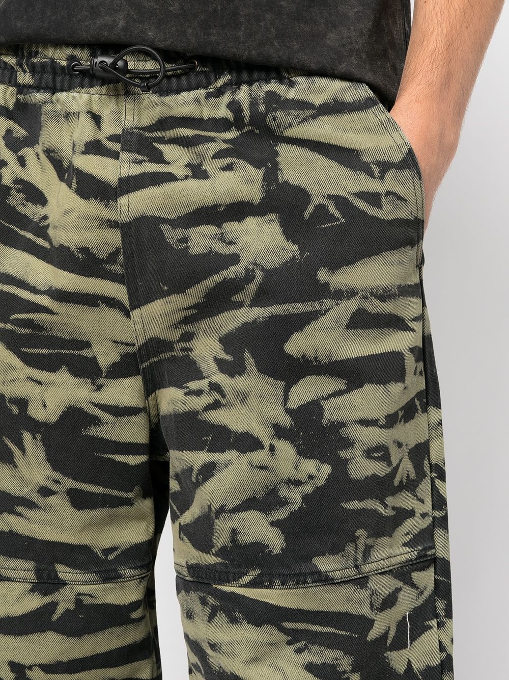 camouflage-print wide leg trackpants - 6