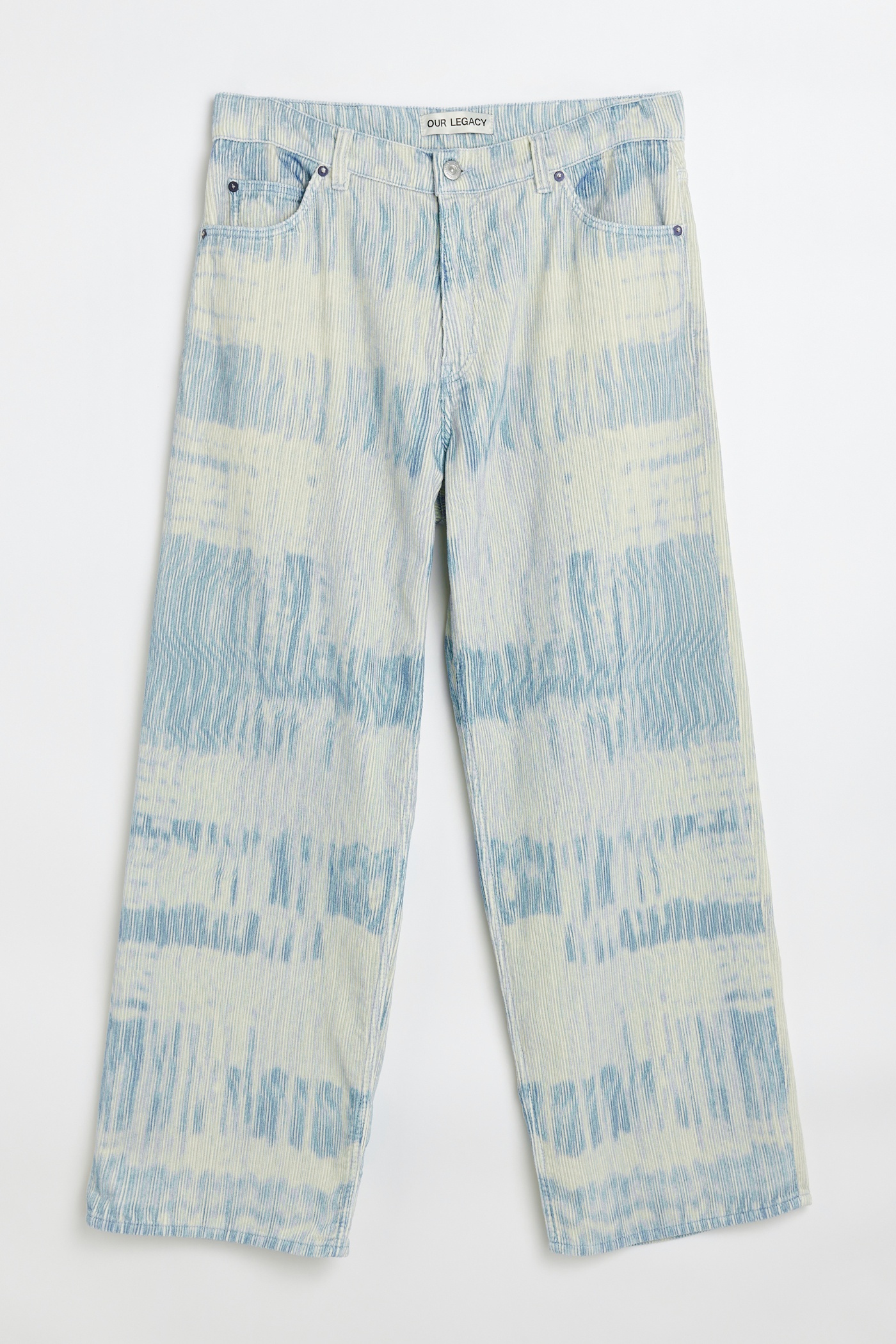 Vast Cut Blue Brush Stroke Print - 1